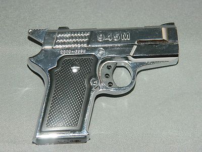 945M Twin Flame Revolver Pistol Gun Style Butane Jet Torch Lighter USA - Lighter Deals USA