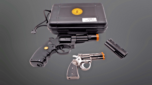 Magnum 38 Special Gun Shape Lighter Combo With A Medium Gun Shape Jet Torch Lighter - Lighter Deals USA