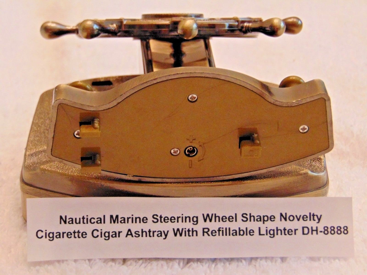 Novelty Nautical Marine Steering Wheel Shape Ashtray With Refillable L - Lighter Deals USA