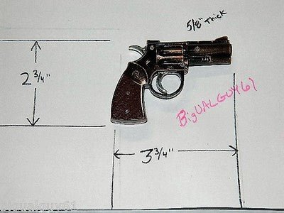 Wild West Medium Gun Shape Jet Torch Lighter With White LED Flashlight - Lighter Deals USA