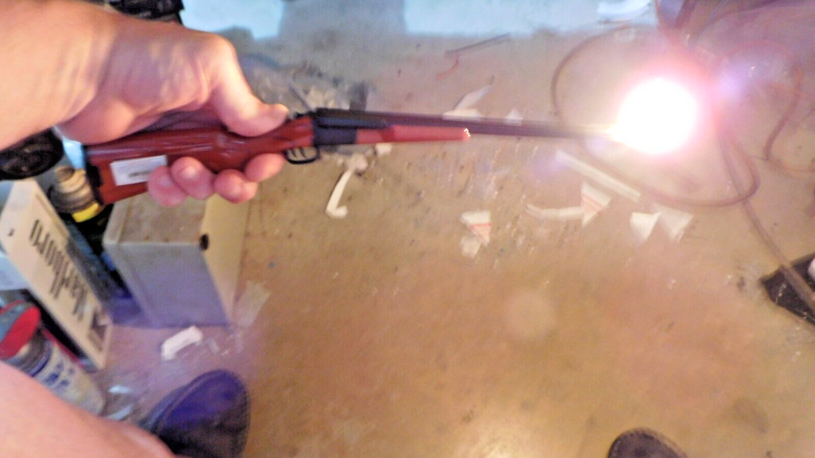 15" Double Barrel Double Flame Rifle Shotgun Gun Butane Lighter USA - Lighter Deals USA