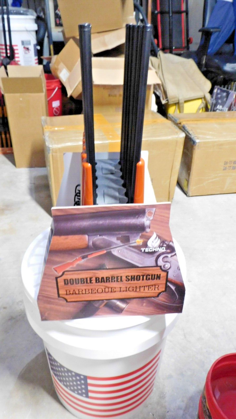 15" Double Barrel Double Flame Rifle Shotgun Gun Butane Lighter USA - Lighter Deals USA