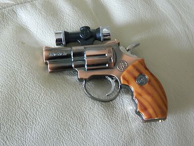 .357 Magnum Gun Shaped Jet Torch Lighter with USA Legal Laser Site - Lighter Deals USA