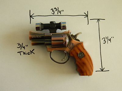 .357 Magnum Gun Shaped Jet Torch Lighter with USA Legal Laser Site - Lighter Deals USA