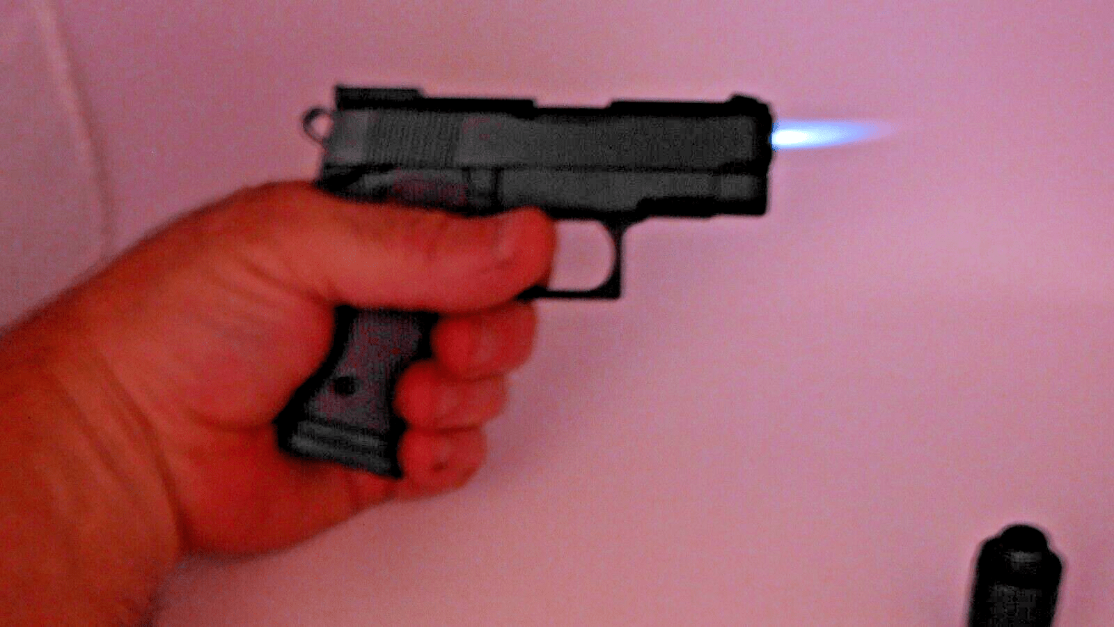 .45 Cal Slide Action OPS Gun Pistol Shape Jet Torch Lighter USA Stocked - Lighter Deals USA