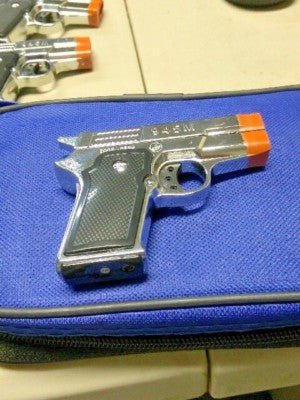 945M Twin Flame Revolver Pistol Gun Style Butane Jet Torch Lighter USA - Lighter Deals USA