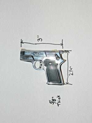 945M Twin Flame Revolver Pistol Gun Style Butane Jet Torch Lighter USA - Lighter Deals USA
