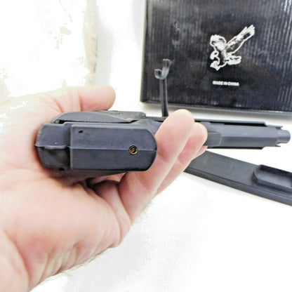 9mm M9 Beretta Jet Black Slide Action Gun Pistol Jet Torch Lighter USA stocked - Lighter Deals USA