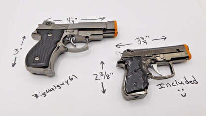 Black Beretta M92G CQB Shaped Novelty Pistol Gun Jet Torch Lighter USA - Lighter Deals USA