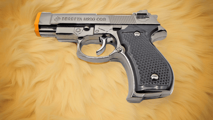 Black Beretta M92G CQB Shaped Novelty Pistol Gun Jet Torch Lighter USA - Lighter Deals USA