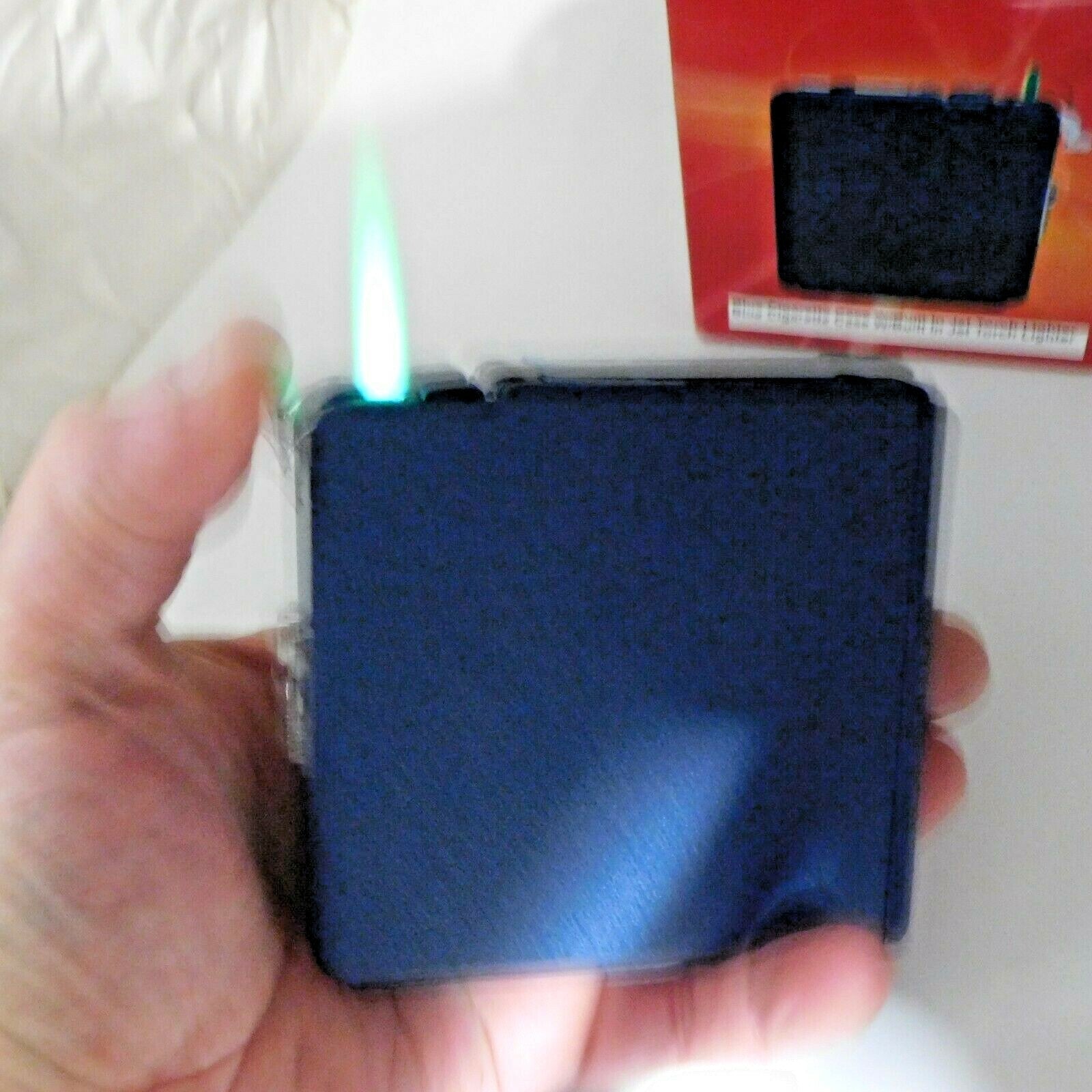 Blue Cigarette Ejection Case With Built In Jet Torch Lighter King Size - Lighter Deals USA