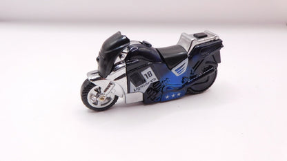 Blue Racing Motorcycle Butane Lighter USA Stocked and Shipped - Lighter Deals USA