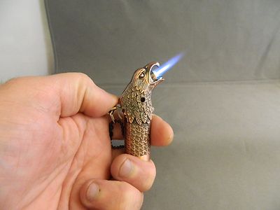 Bronze Eagle Hawk Head Jet Torch Lighter USA Stocked & Shipped - Lighter Deals USA