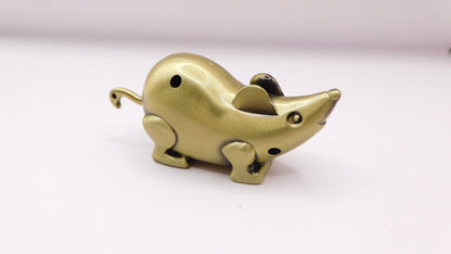 Bronze Metal Mouse Shape Butane Lighter USA Stocked and Shipped - Lighter Deals USA