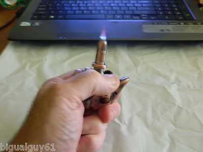Bronze Talking Middle Finger Butane Jet Torch Lighter Saying F*** You - Lighter Deals USA