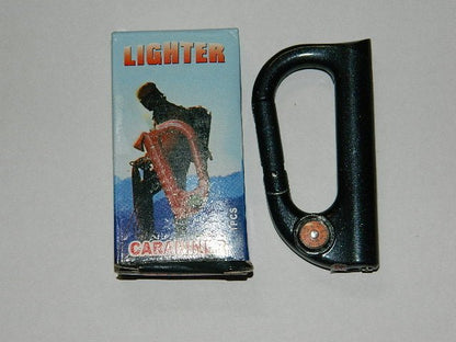 Carabiner D Ring Shaped Butane Lighter With Compass 4 Available Colors - Lighter Deals USA