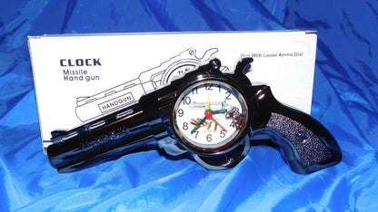 Chrome Gun Shape Alarm Clock USA Stocked and Shipped - Lighter Deals USA