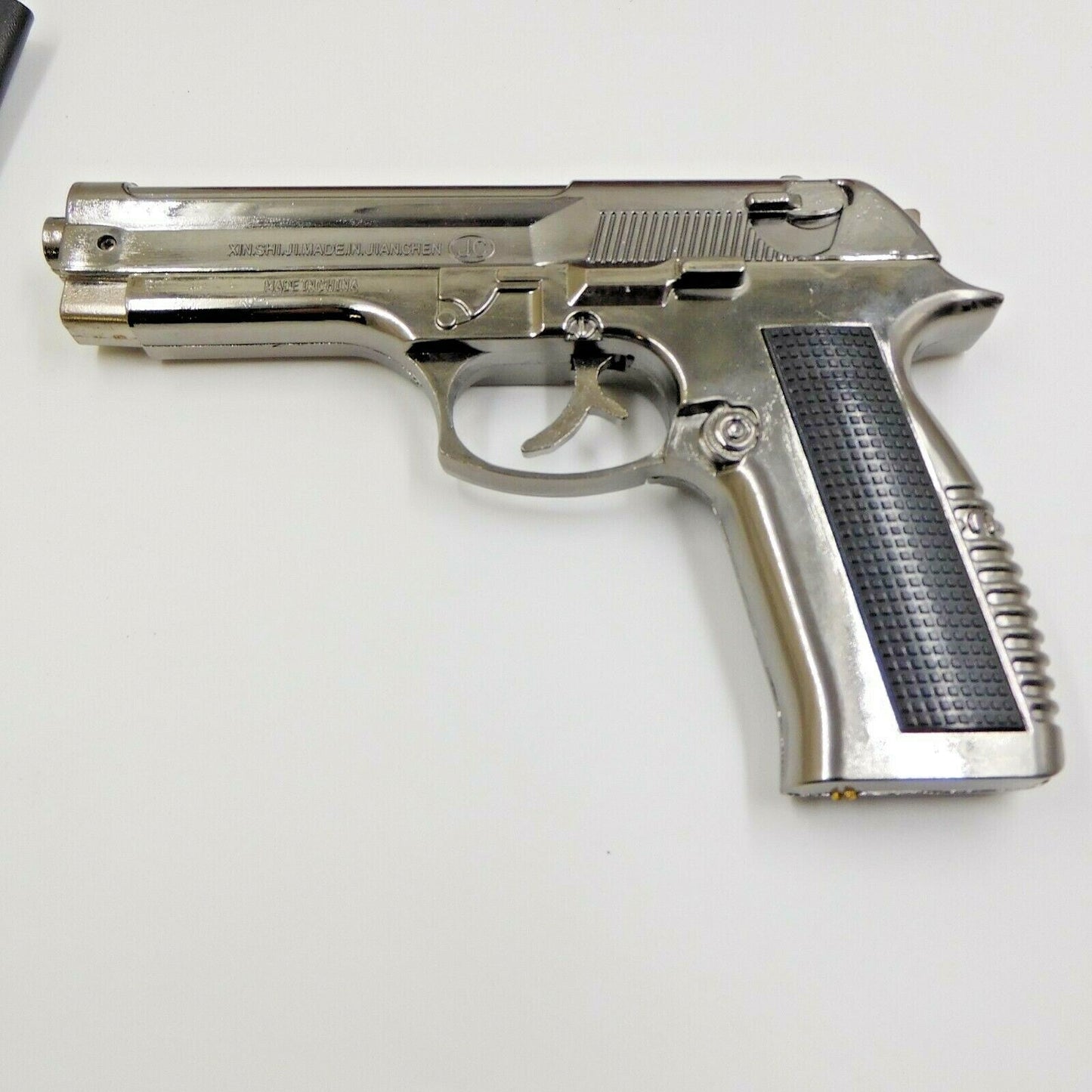 Chrome Metal Slide Action Gun Pistol Jet Torch Lighter - Lighter Deals USA
