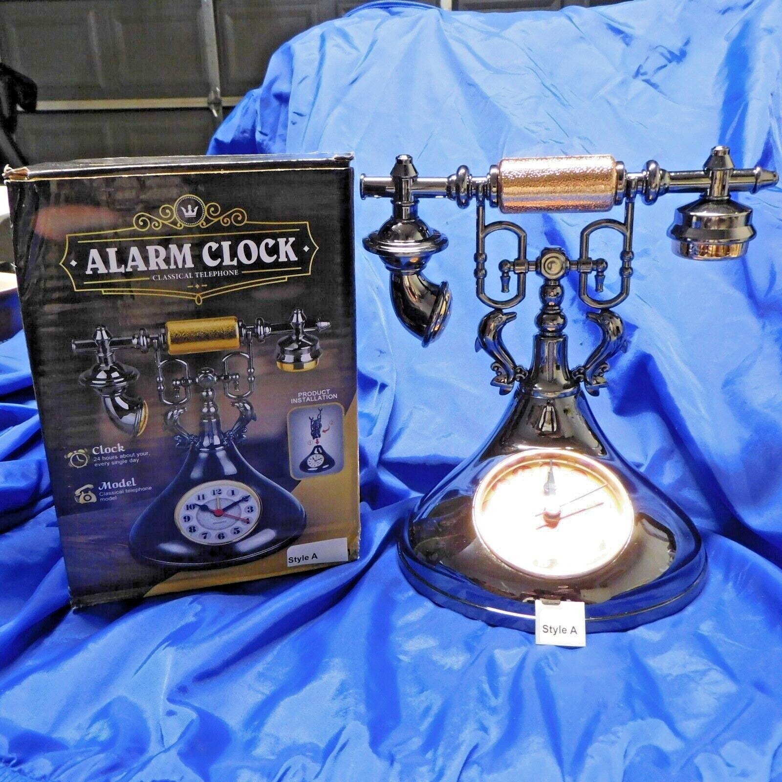 Classic Telephone Shape Alarm Clock Cute Dolphins USA Stocked and Ship - Lighter Deals USA