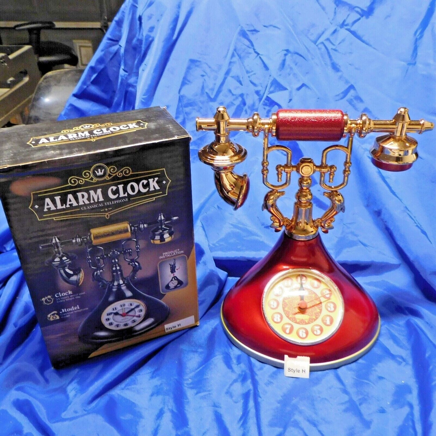Classic Telephone Shape Alarm Clock Cute Dolphins USA Stocked and Ship - Lighter Deals USA