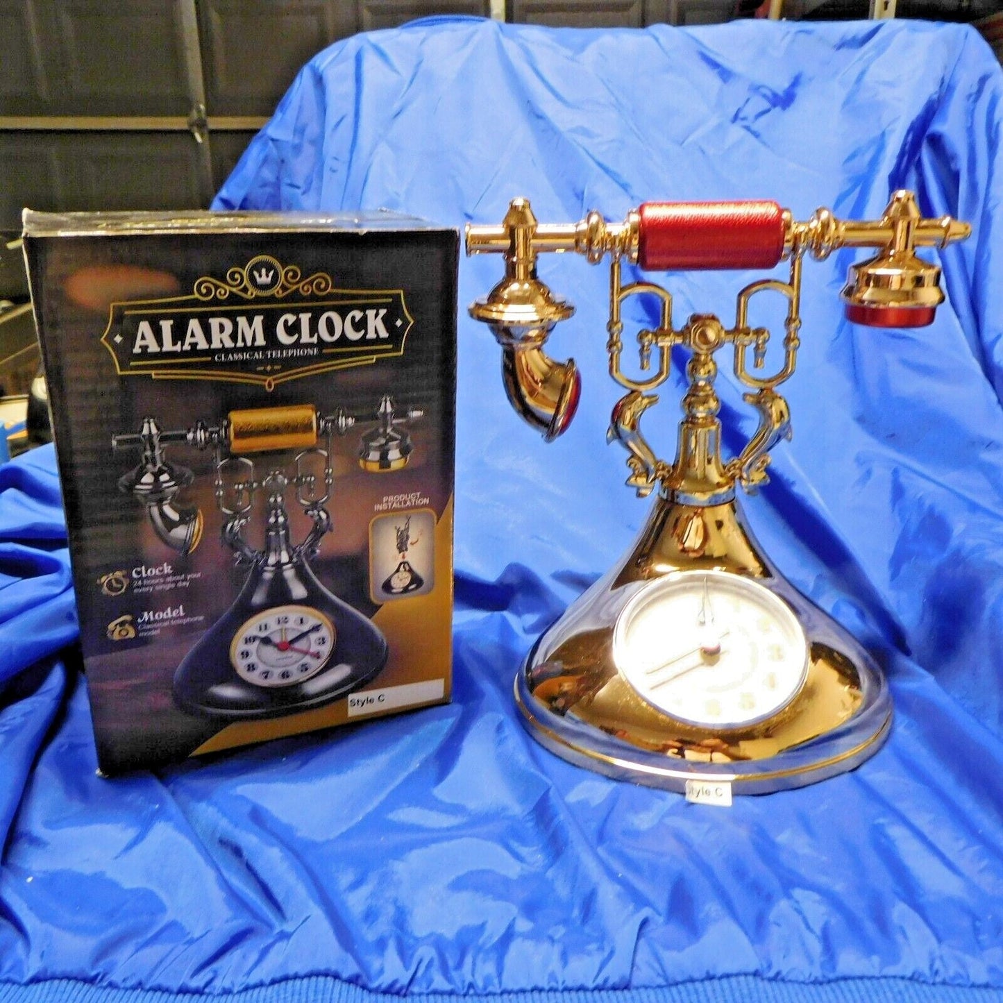 Classic Telephone Shape Alarm Clock Cute Dolphins USA Stocked and Ship - Lighter Deals USA