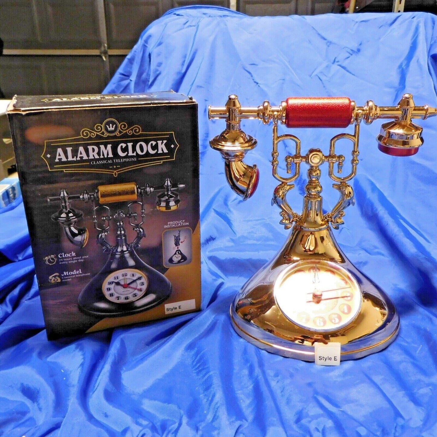 Classic Telephone Shape Alarm Clock Cute Dolphins USA Stocked and Ship - Lighter Deals USA