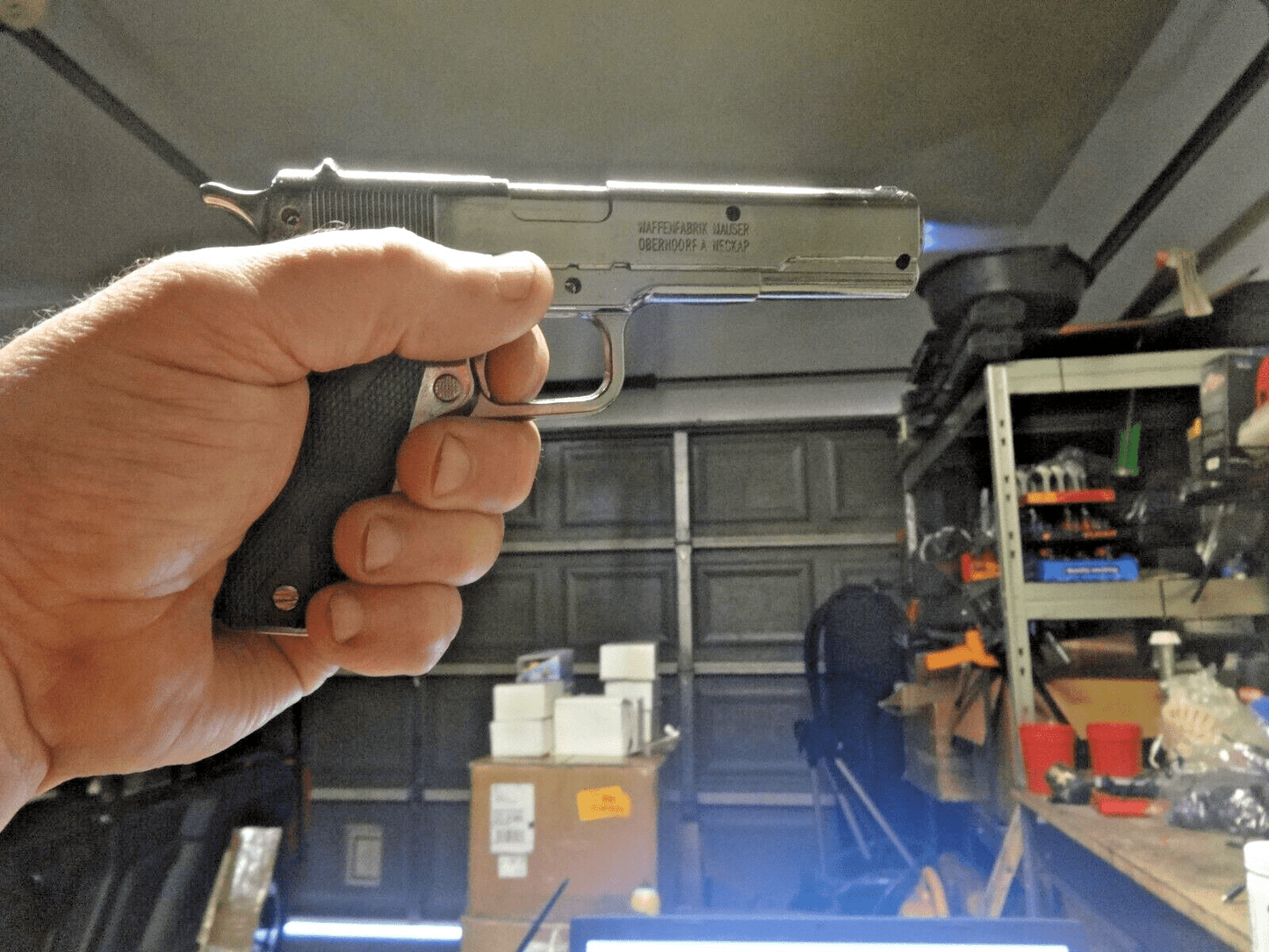 COLT 1911 Gun Shaped Jet Torch Gun Lighter Child Resistant USA Stocked - Lighter Deals USA