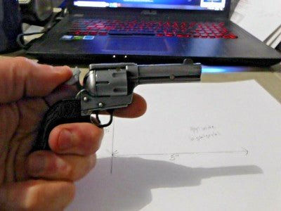 Colt Rimfire Gun Pistol Shape Jet Torch Lighter USA Stocked and Shipped - Lighter Deals USA