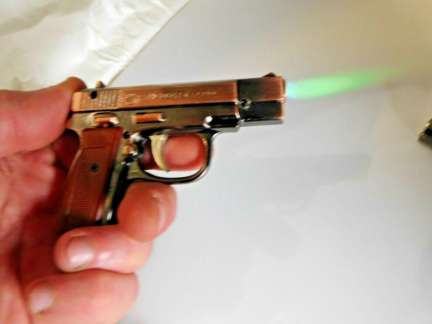 Combo Model 75 Gun Shape Jet Torch Lighter With Black Beretta Jet Torc - Lighter Deals USA