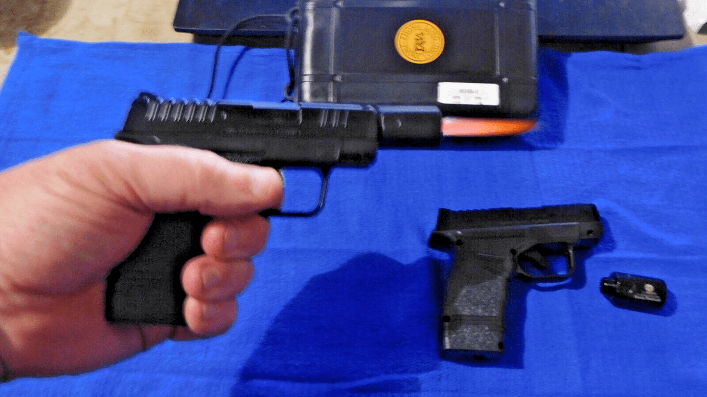 COMPACT 9MM Gun Shape Jet Torch Lighter USA Stocked And Shipped With C - Lighter Deals USA
