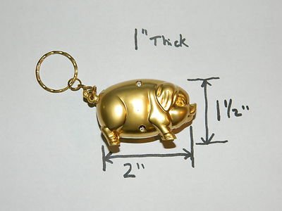 Cute Bronze Pig Shaped Butane Lighter Farm And Barn Keychain Lighter - Lighter Deals USA