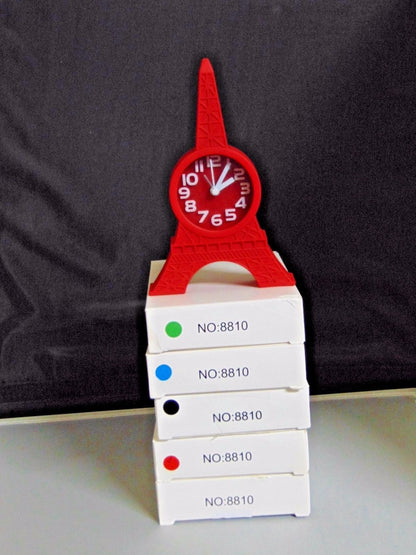 Eiffel Tower Shaped Alarm Clock USA Stocked And Shipped Battery Operat - Lighter Deals USA