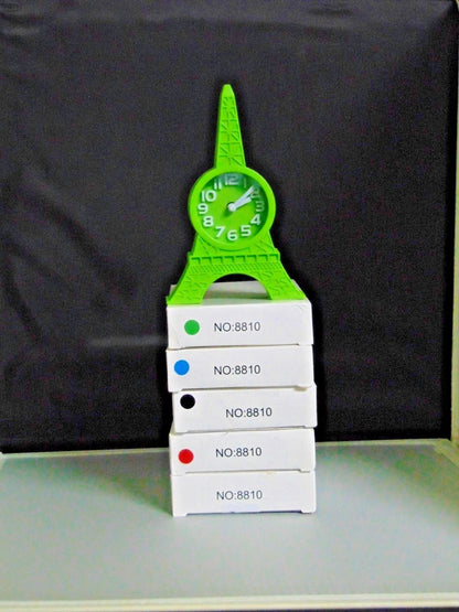 Eiffel Tower Shaped Alarm Clock USA Stocked And Shipped Battery Operat - Lighter Deals USA