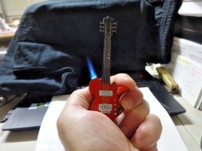 Fender Guitar Shaped Jet Torch Butane Lighter USA Stocked And Shipped - Lighter Deals USA