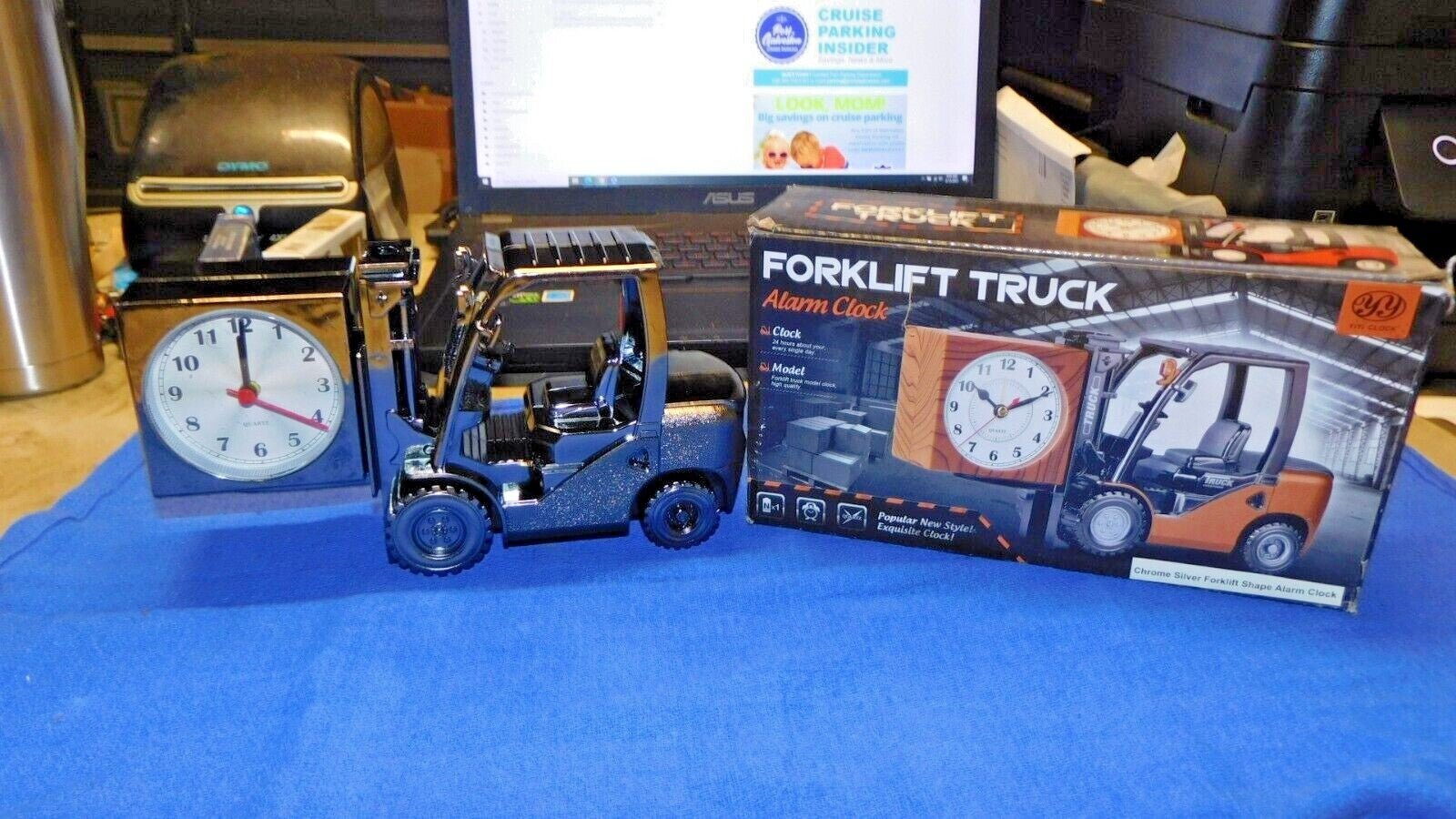 Forklift Fork Lift Alarm Clock USA Stocked And Shipped Battery Operate - Lighter Deals USA