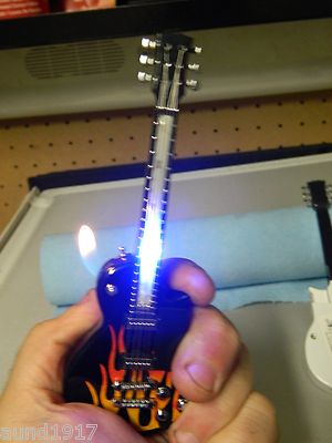 Gibson Les Paul Guitar Shaped Butane Lighter With Flashing LED's USA S - Lighter Deals USA