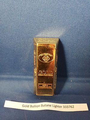 Gold Bullion Bar Refillable Butane Gas Lighter USA Stocked & Shipped - Lighter Deals USA