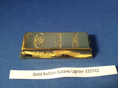 Gold Bullion Bar Refillable Butane Gas Lighter USA Stocked & Shipped - Lighter Deals USA