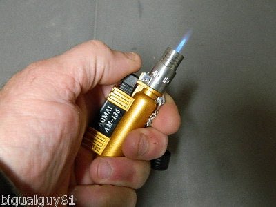 Gold Scuba Tank Shaped Windproof Jet Torch Lighter With Safety Cap USA - Lighter Deals USA