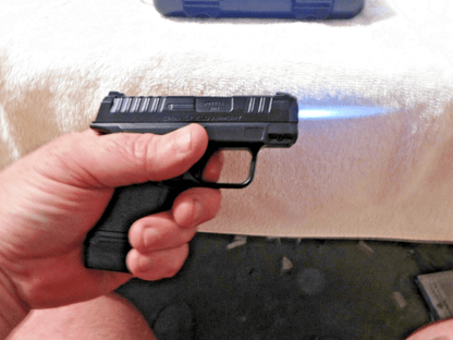 HELLCAT Pistol Shaped Gun Lighter ABS/ Metal Fine Quality W/Case & Barrel Attachment - Lighter Deals USA