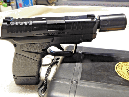 HELLCAT Pistol Shaped Gun Lighter ABS/ Metal Fine Quality W/Case & Barrel Attachment - Lighter Deals USA