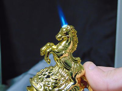 Horse Shape Jet Torch Lighter USA Stocked And Shipped Galloping Horse - Lighter Deals USA