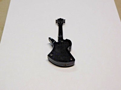 Jet Black Fender Guitar Shaped Jet Torch Butane Lighter USA Stocked An - Lighter Deals USA