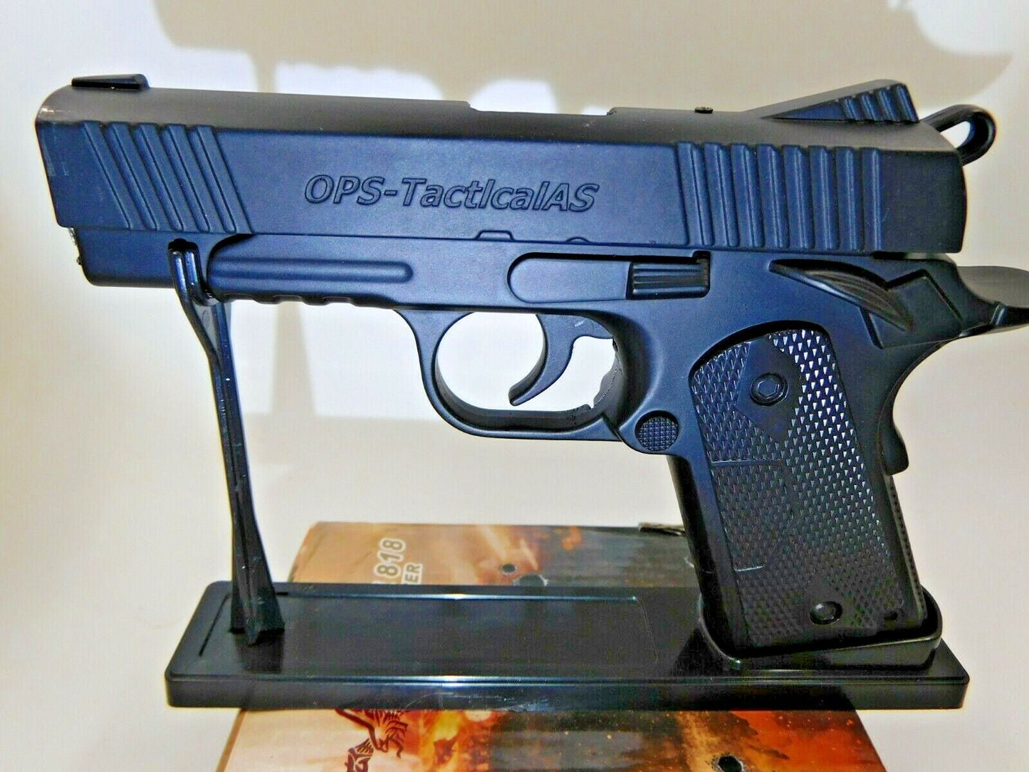 Jet Black OPS Tactical AS Gun Pistol Shape Jet Torch Lighter USA Stock - Lighter Deals USA