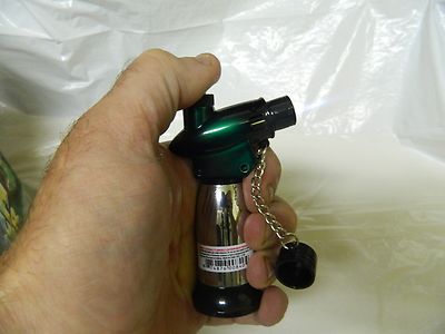 Jumbo Chrome Jet Torch Lighter Electronic Ignition Select 4 Colors USA - Lighter Deals USA
