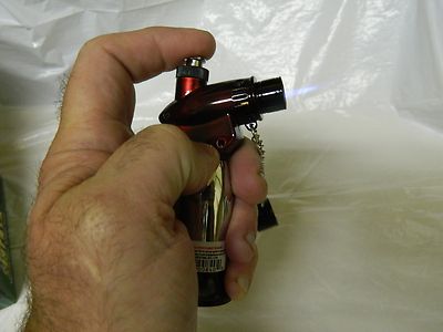 Jumbo Chrome Jet Torch Lighter Electronic Ignition Select 4 Colors USA - Lighter Deals USA