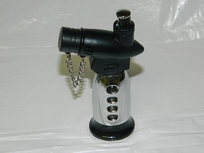 Jumbo Chrome Jet Torch Lighter Electronic Ignition Select 4 Colors USA - Lighter Deals USA