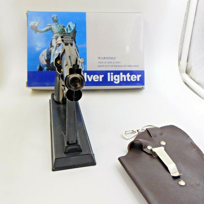 Junior Colt Python 357 Gun Pistol Jet Torch Lighter USA Stocked And Shipped - Lighter Deals USA