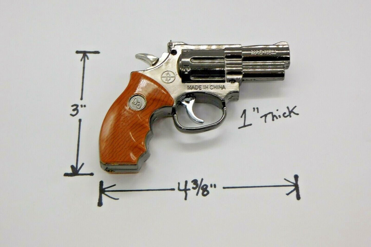 Large Magnum .357 Gun Shape Jet Torch Lighter USA Stocked And Shipped - Lighter Deals USA