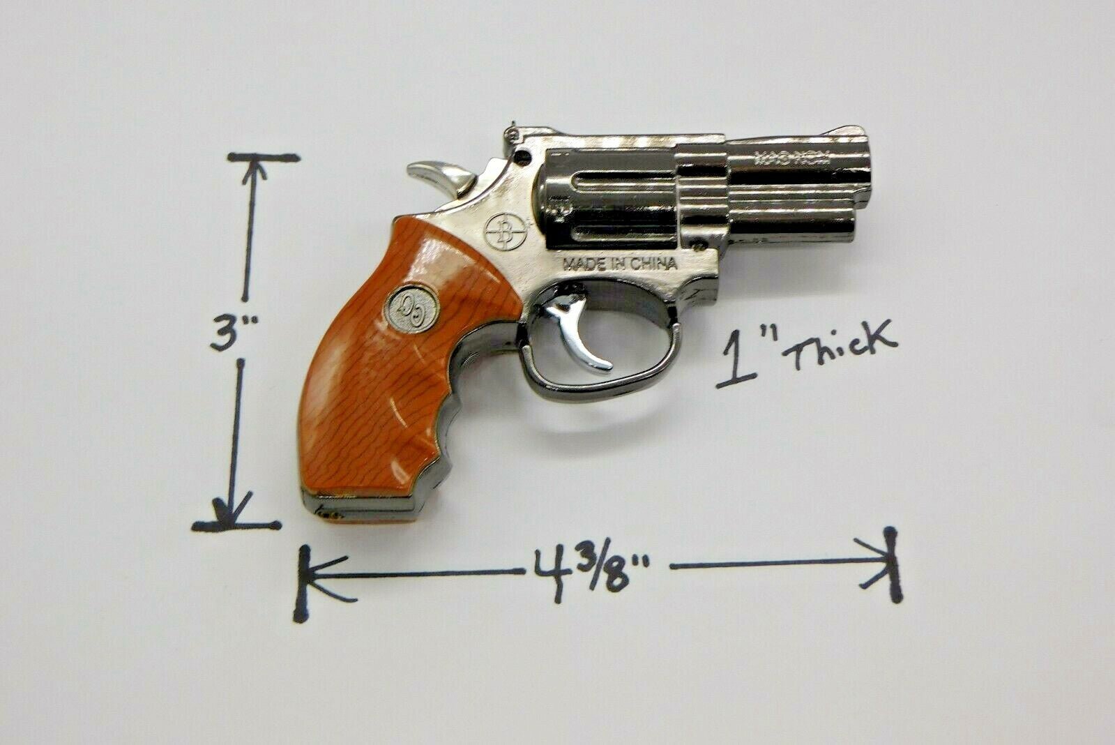 Large Magnum .357 Gun Shape Jet Torch Lighter USA Stocked And Shipped - Lighter Deals USA